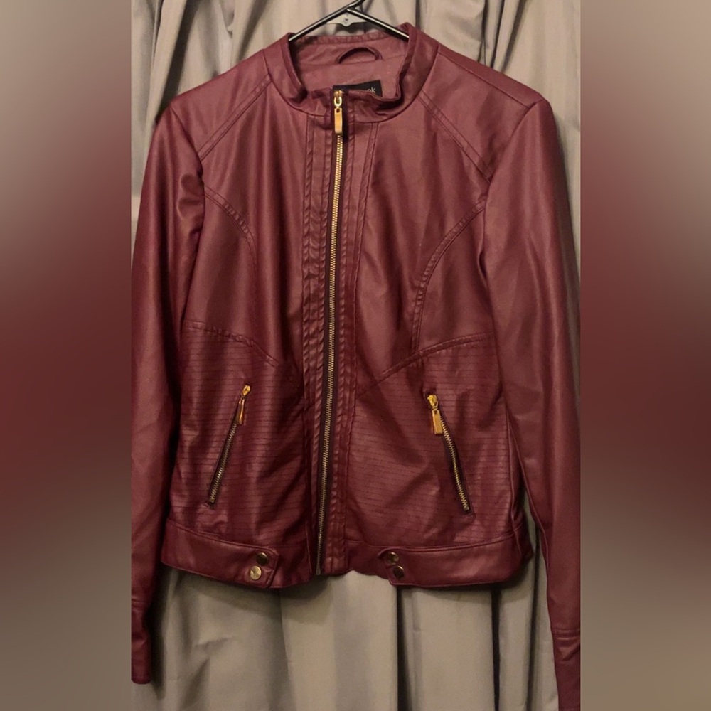 New Look Red Leather Jacket